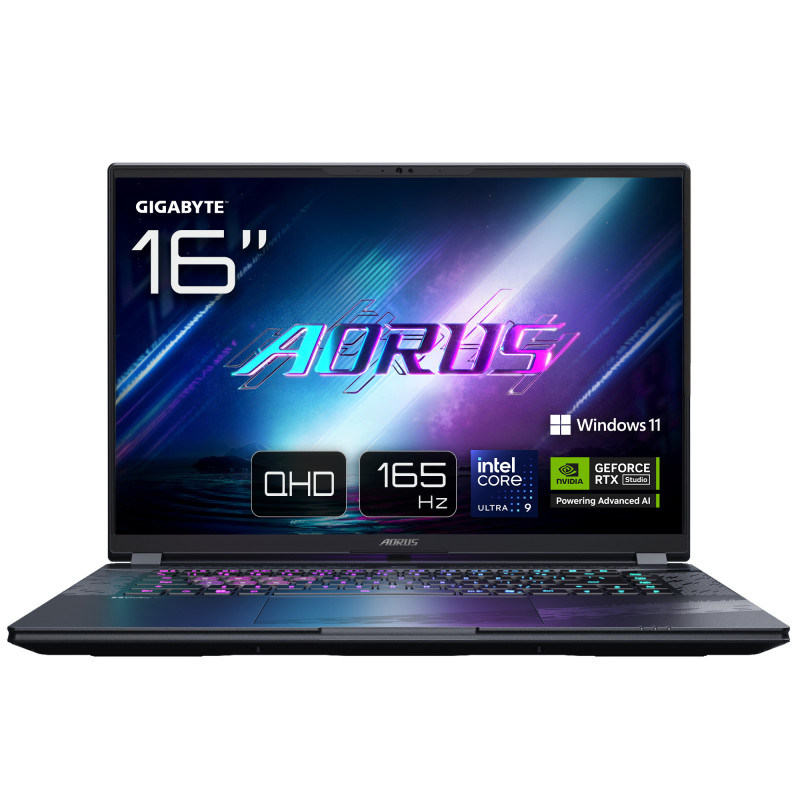 GIGABYTE AORUS ELITE 16 BWHC3PTC64SH AORUS ELITE 16 BWHC3PTC64SH, Intel Core Ultra 9, 40,6 cm (16"), 2560 x 1600 Pixeles, 32