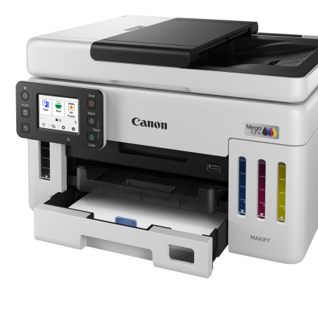 Canon 6882C006 MAXIFY GX6150, Inyección de tinta, Impresión a color, 600 x 1200 DPI, A4, Impresión directa, Negro, Blanco