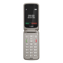 Gigaset S30853-H1231-R102 GL595, Concha, SIM única, 7,11 cm (2.8"), 0,3 MP, 800 mAh, Gris