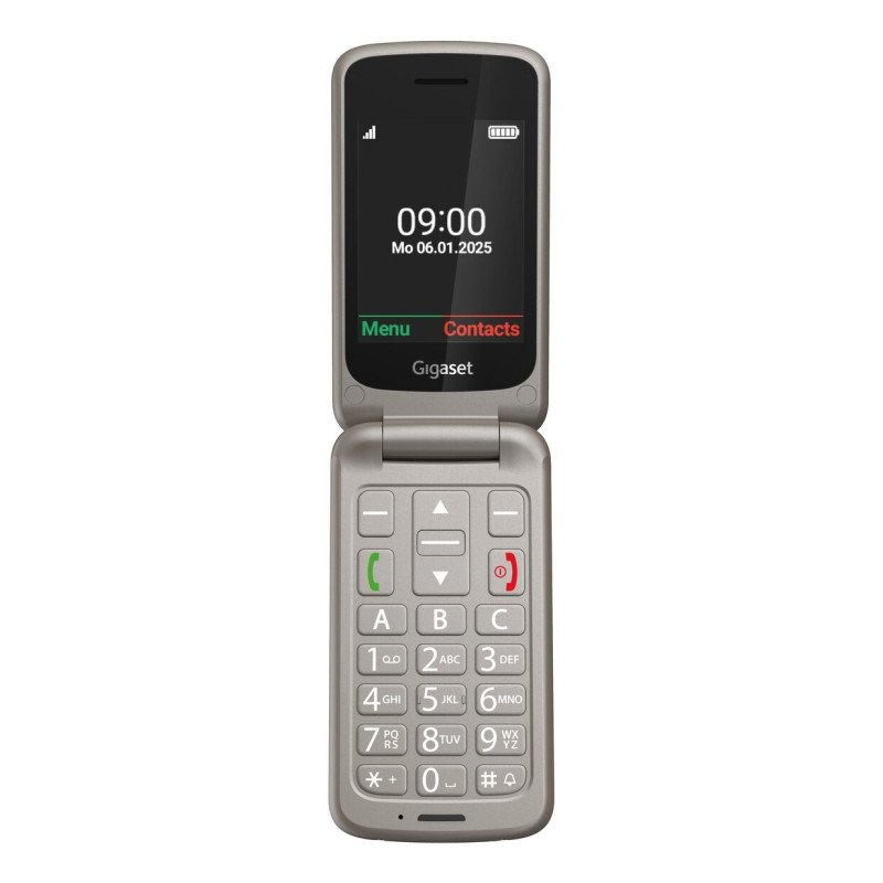 Gigaset S30853-H1231-R102 GL595, Concha, SIM única, 7,11 cm (2.8"), 0,3 MP, 800 mAh, Gris