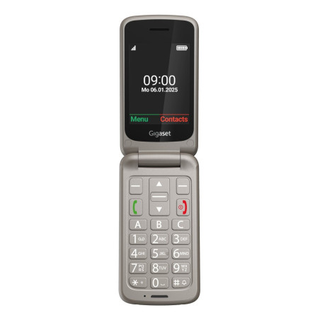 Gigaset S30853-H1231-R102 GL595, Concha, SIM única, 7,11 cm (2.8"), 0,3 MP, 800 mAh, Gris