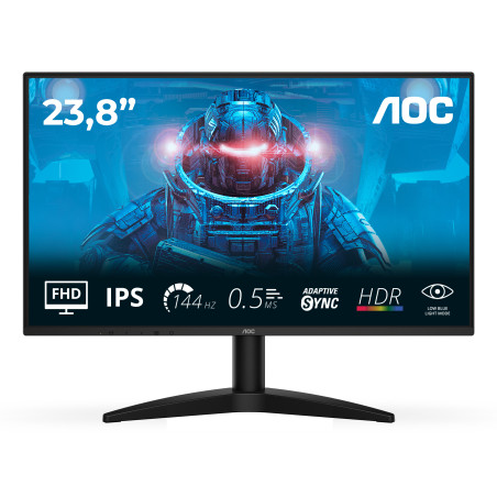 AOC 24B36X B3 24B36X, 60,5 cm (23.8"), 1920 x 1080 Pixeles, Full HD, LED, 4 ms, Negro