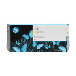 HP 676M8A Cartucho de tinta amarilla DesignJet 738 de 300 ml, Impresoras HP DesignJet T850, T950, Inyección de tinta térmica,
