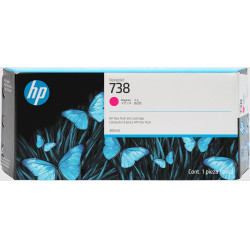 HP 676M7A Cartucho de tinta magenta DesignJet 738 de 300 ml, Impresoras HP DesignJet T850, T950, Inyección de tinta térmica,