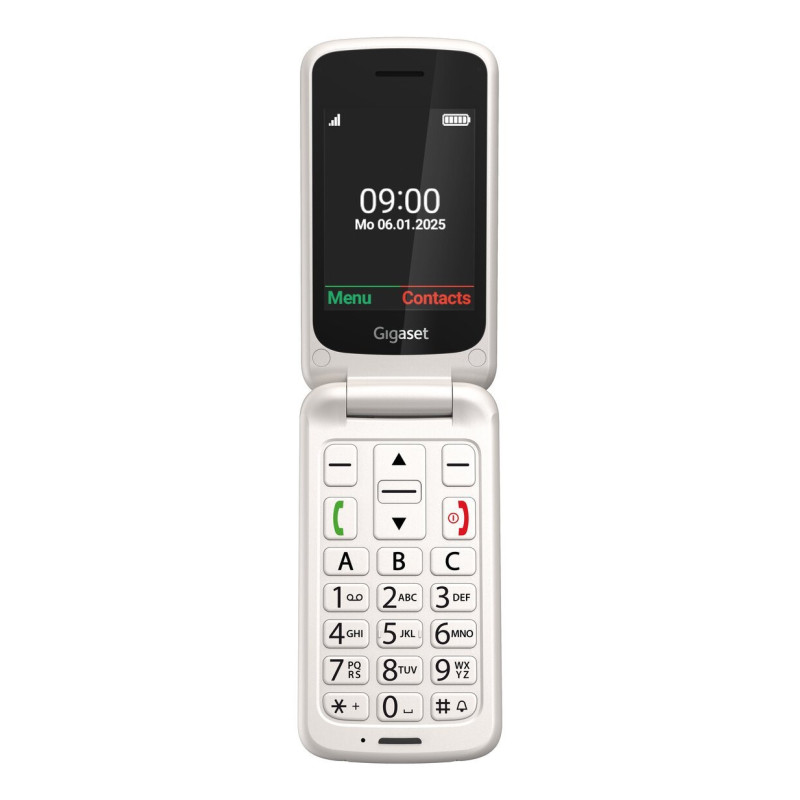 Gigaset S30853-H1231-R103 GL595, Concha, SIM única, 7,11 cm (2.8"), 0,3 MP, 800 mAh, Blanco