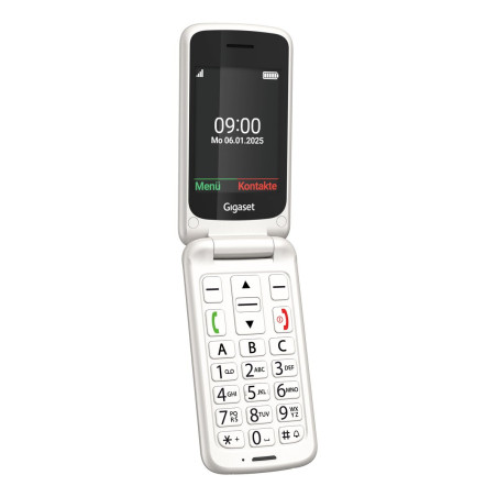 Gigaset S30853-H1231-R103 GL595, Concha, SIM única, 7,11 cm (2.8"), 0,3 MP, 800 mAh, Blanco