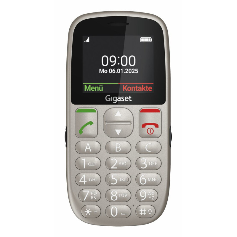 Gigaset S30853-H1230-R102 GL395, Barra, SIM única, 5,59 cm (2.2"), 0,3 MP, 800 mAh, Gris