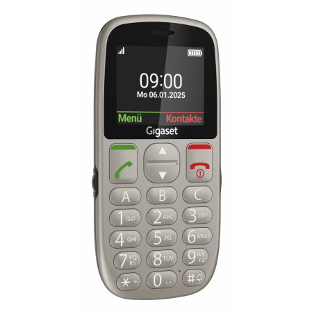 Gigaset S30853-H1230-R102 GL395, Barra, SIM única, 5,59 cm (2.2"), 0,3 MP, 800 mAh, Gris
