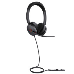 Yealink 1308151 UH48 Dual Teams USB-C/A, Alámbrico, Oficina/Centro de llamadas, 20 - 20000 Hz, 169 g, Auriculares, Negro