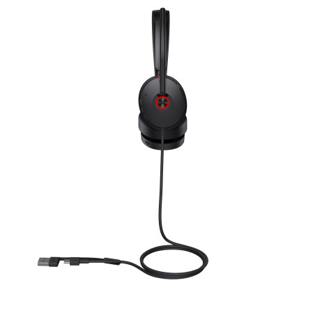 Yealink 1308151 UH48 Dual Teams USB-C/A, Alámbrico, Oficina/Centro de llamadas, 20 - 20000 Hz, 169 g, Auriculares, Negro