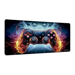 SUBBLIM SUBMP-01PUW08 GameCore XL, Negro, Multicolor, Imagen, Caucho, Base antiderrapante, Alfombrilla de ratón para juegos
