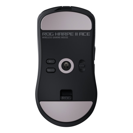 ASUS 90MP0490-BMUA00 ROG Harpe II Ace, mano derecha, Óptico, RF Wireless + Bluetooth + USB Type-A, 42000 DPI, Negro