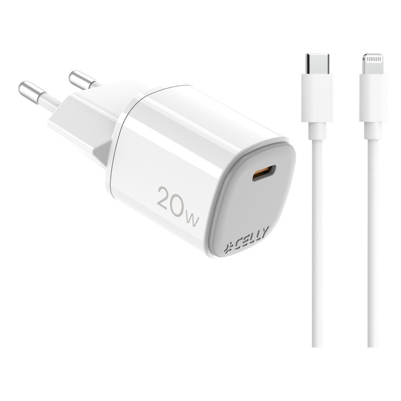 Celly UPTC1USBC20WCTL UPTC1USBC20WCTL, Interior, USB, 1 m, Blanco