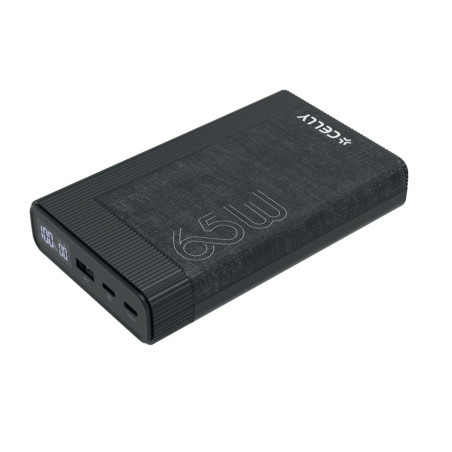 Celly PBPD65W20EVOBK PBPD65W20EVOBK, 20000 mAh, 20 V, Negro