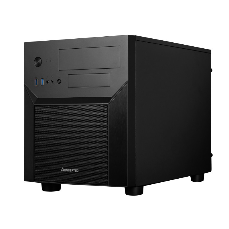 Chieftec CI-02B-OP CI-02B-OP, Cubo, PC, Negro, micro ATX, Mini-ITX, SPCC, Hogar / Oficina