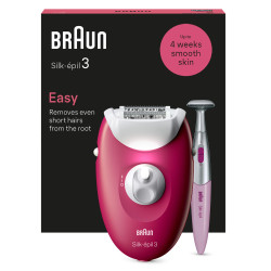 Braun SE3-202 Silk-épil 3 3-202, Fruta del bosque, 20 pinzas, Corriente alterna, 100-240 V, 50-60 Hz, Alemania