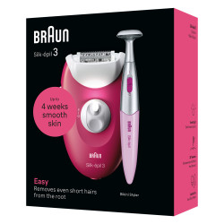 Braun SE3-202 Silk-épil 3 3-202, Fruta del bosque, 20 pinzas, Corriente alterna, 100-240 V, 50-60 Hz, Alemania 2