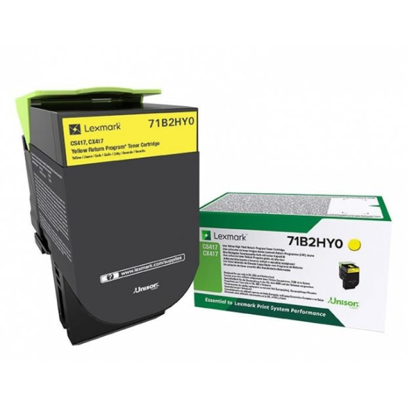 Lexmark 71B2HY0 71B2HY0, 3500 páginas, Amarillo, 1 pieza(s)