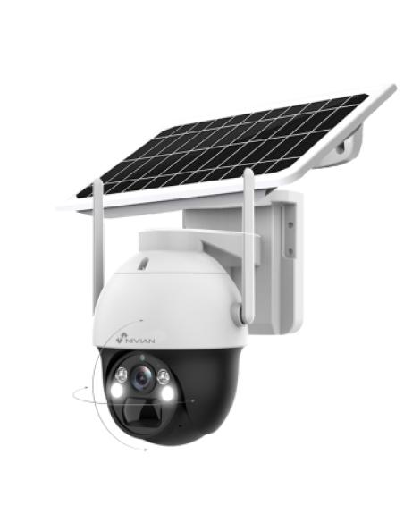 Nivian NV-CAM02S-SOLAR4G cámara de vigilancia Torreta Cámara de seguridad IP Interior y exterior 2304 x 1296 Pixeles Pared/poste