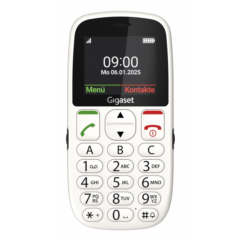 Gigaset S30853-H1230-R103 GL395, Barra, SIM única, 5,59 cm (2.2"), 0,3 MP, 800 mAh, Blanco