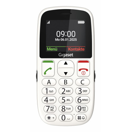 Gigaset S30853-H1230-R103 GL395, Barra, SIM única, 5,59 cm (2.2"), 0,3 MP, 800 mAh, Blanco