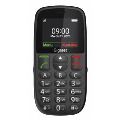 Gigaset S30853-H1230-R101 GL395, Barra, SIM única, 5,59 cm (2.2"), 0,3 MP, 800 mAh, Negro
