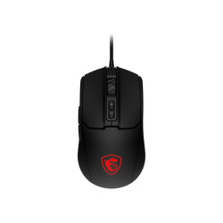 MSI FORGE GM100 FORGE GM100, Ambidextro, Óptico, USB tipo A, 6400 DPI, Negro