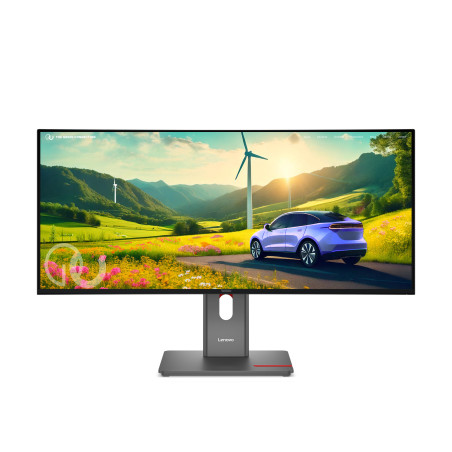 Lenovo 64ADGAT1EU ThinkVision P34WD-40 Monitor, 86,4 cm (34"), 3440 x 1440 Pixeles, Wide Quad HD, LCD, 6 ms, Negro