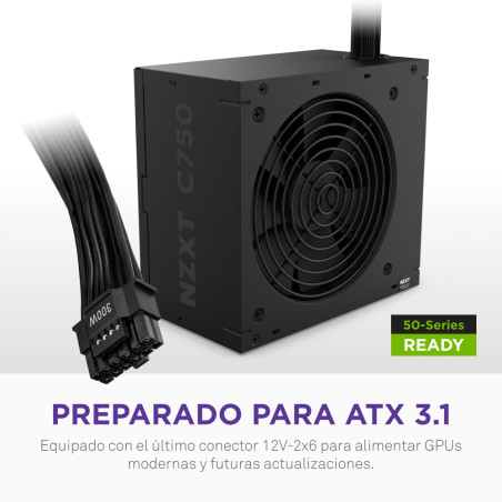 NZXT PA-7B3BB-EU C750 Bronze, 750 W, 100 - 240 V, 50/60 Hz, 10-5 A, 10 A, 5 A