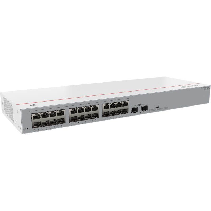 HUAWEI eKit 98012196 S110 Series S110-24T2SR, No administrado, L2, Gigabit Ethernet (10/100/1000), Montaje en rack, 1U