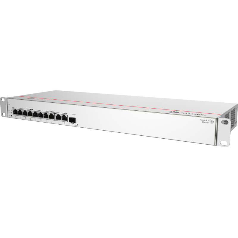 HUAWEI eKit 98012181 S380 Series S380-H8T3ST, Gestionado, Gigabit Ethernet (10/100/1000), Montaje en rack, 1U