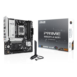 ASUS 90MB1LN0-M0EAY0 PRIME B850M-A WIFI, AMD, Zócalo AM5, AMD Ryzen 7000 Series, AMD Ryzen 8000 Series, AMD Ryzen 9000 Series,