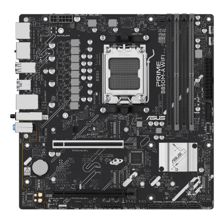 ASUS 90MB1LN0-M0EAY0 PRIME B850M-A WIFI, AMD, Zócalo AM5, AMD Ryzen 7000 Series, AMD Ryzen 8000 Series, AMD Ryzen 9000 Series,