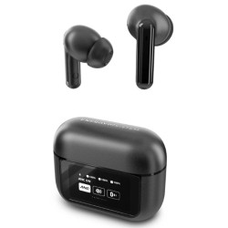 Energy Sistem 459179 Display ANC, True Wireless Stereo (TWS), Llamadas/Música, 20 - 20000 Hz, 43 g, Auriculares, Negro