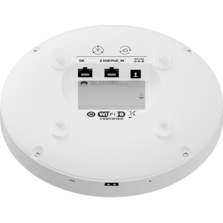 HUAWEI eKit 02355VFC AP600 Series AP661, 2,4 GHz, 5 GHz, 6575 Mbit/s, 64-bit WEP, 128-bit WEP, WPA-PSK, WPA2, WPA3, 1000,2500