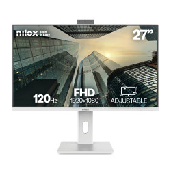 Nilox NXM27RWEB02W NXM27RWEB02W, 68,6 cm (27"), 1920 x 1080 Pixeles, Full HD, LED, 4 ms, Blanco