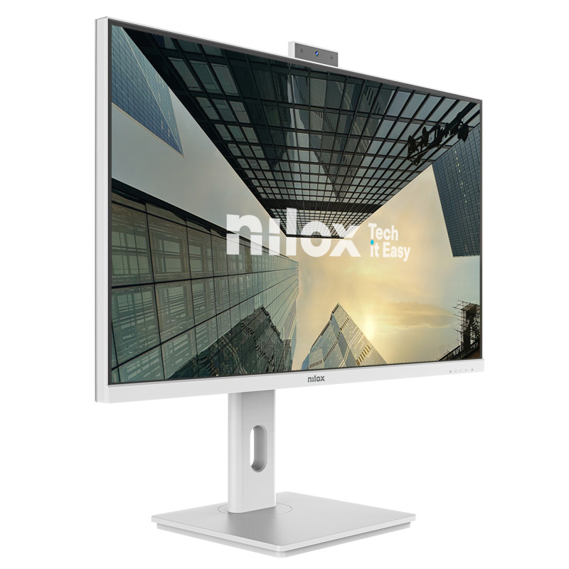 Nilox NXM24RWEB02W NXM24RWEB02W, 61 cm (24"), 1920 x 1080 Pixeles, Full HD, LED, 4 ms, Blanco