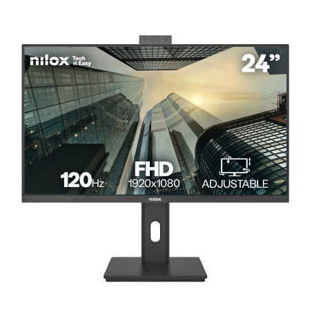 Nilox NXM24RWEB02B NXM24RWEB02B, 61 cm (24"), 1920 x 1080 Pixeles, Full HD, LED, 4 ms, Negro