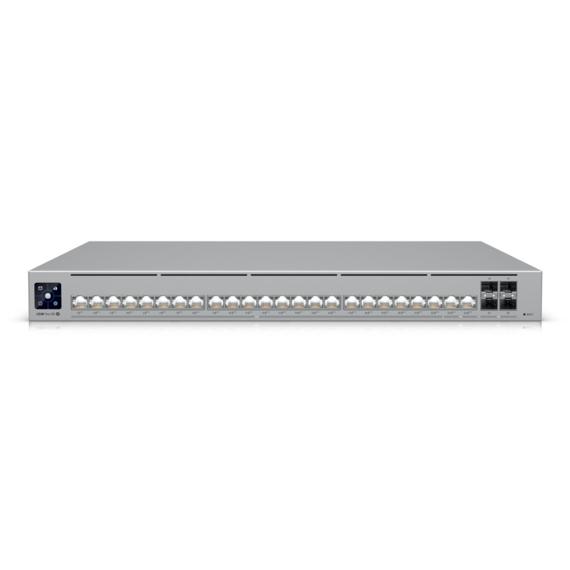 Ubiquiti USW-PRO-HD-24-POE UniFi Pro HD 24 PoE, Gestionado, L2/L3, 2.5G Ethernet (100/1000/2500), Energía sobre Ethernet