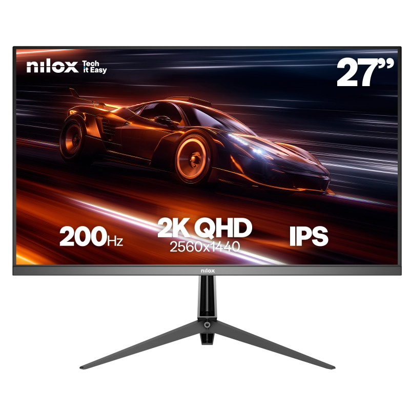 Nilox NXM272K20001 NXM272K20001, 68,6 cm (27"), 2560 x 1440 Pixeles, 2K, LED, 1 ms, Negro
