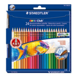 Staedtler 144 10NC24 Noris Club aquarell 144 10, Multicolor, Madera, Multi, 24 pieza(s)