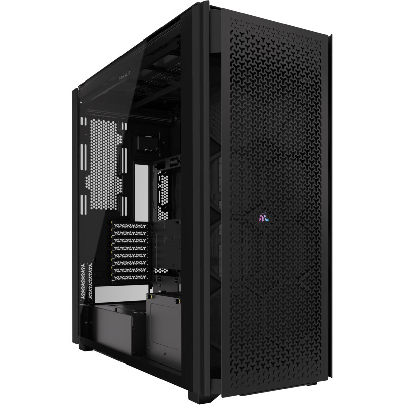 Corsair CC-9011273-WW 9000D RGB AIRFLOW, Full Tower, PC, Negro, ATX, Acero inoxidable, Vidrio templado, Juego