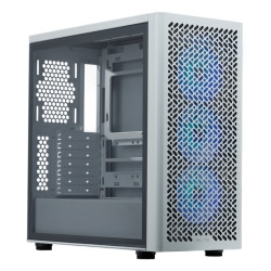 Cooler Master E502-WGNN-S00 Elite 502, Midi Tower, PC, Blanco, ATX, EATX, ITX, micro ATX, Acero, Juego