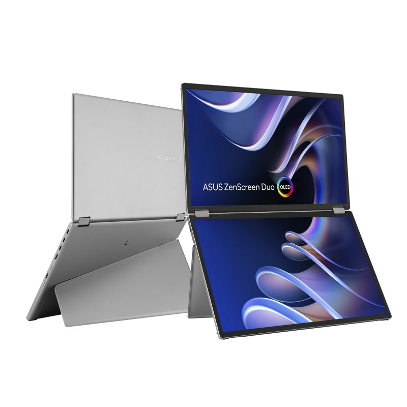 ASUS 90LM0AKV-B01N70 ZenScreen Duo OLED MQ149CD, 35,6 cm (14"), 1920 x 1200 Pixeles, WUXGA, OLED, 1 ms, Plata