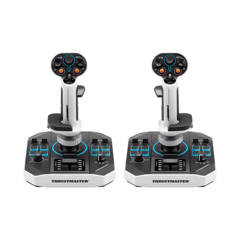 Thrustmaster 2960939 Sol-R 2 HOSAS Space Sim Duo, Palanca de vuelo, PC, Analógico/Digital, Alámbrico, USB, USB Tipo C