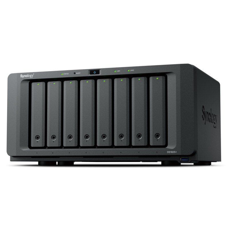 Synology DS1825+ DiskStation DS1825+, NAS, Ryzen Embedded, V1500B, 8 GB, DDR4, 0 TB