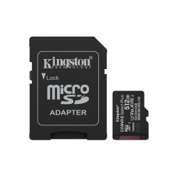 Kingston Technology SDCS3/512GB 512GB microSDXC Canvas Select Plus Gen3 150MB/s A1 (Incluye adaptador de SD), 512 GB,
