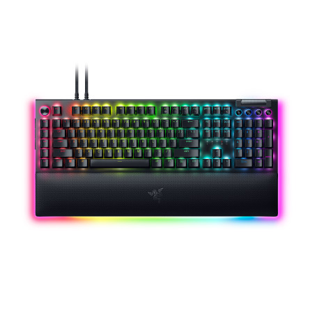Razer RZ03-04680100-R3M1 BlackWidow V4 Pro, Alámbrico, USB, Interruptor mecánico, QWERTY, LED RGB, Negro