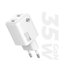 SUBBLIM SUBCHG-6G3520 Cargador GaN 35W Doble USB-C, Interior, Corriente alterna, 15 V, Blanco