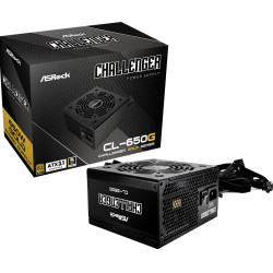 Asrock 90-UXC065-GNEAAA CL-650G Challenger, 650 W, 20+4 pin ATX, PC, ATX, 80 PLUS Gold, 100000 h